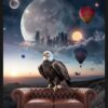 The City of the Silent Moon – Classic Frame Fine Art Print
