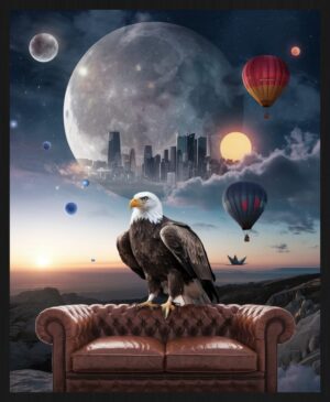 The City of the Silent Moon – Classic Frame Fine Art Print