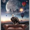 The City of the Silent Moon – Classic Frame Fine Art Print