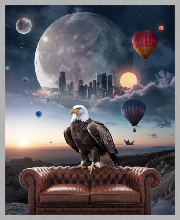 The City of the Silent Moon – Classic Frame Fine Art Print