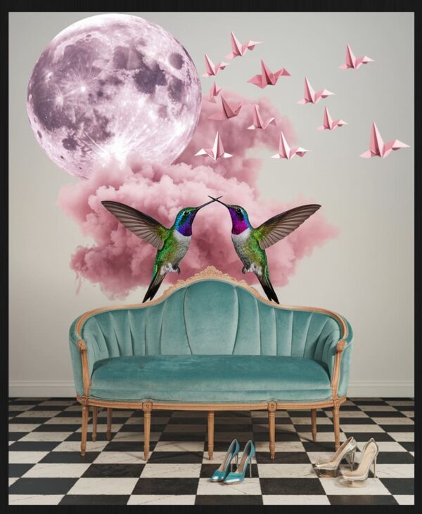 The Hummingbird Kiss – Aluminium Frame