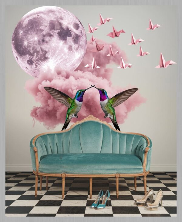 The Hummingbird Kiss – Aluminium Frame