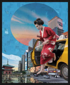 The Journey of the Geisha – Aluminium Frame