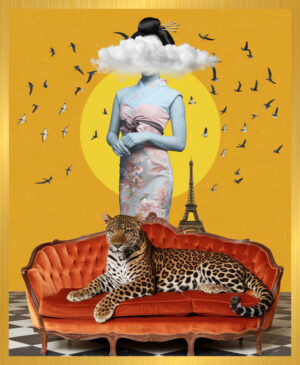 The Leopard and the Cloud Geisha – Aluminium Frame