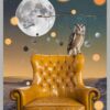 Owl on the Golden Throne – Classic Frame