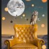 Owl on the Golden Throne – Classic Frame