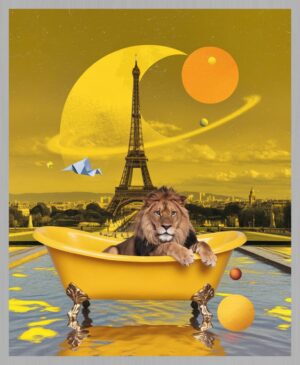 The Cosmic Lion of Paris – Classic Frame