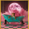 The Leopard and the Pink Moon – Classic Frame