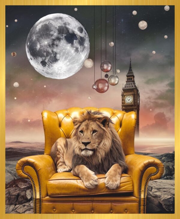The Lion and the Clock of Eternity – Classic Frame