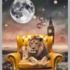 The Lion and the Clock of Eternity – Classic Frame