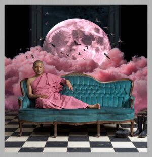 The Monk’s Dreamscape – Aluminium Frame